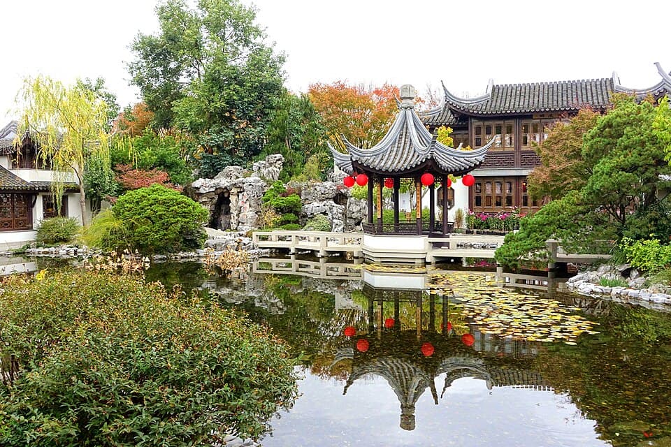 Illustrative photograph of a garden, not this fictional place